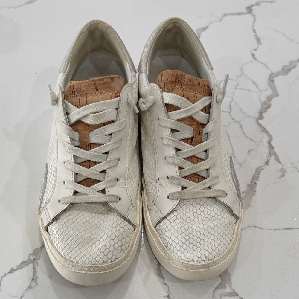 Dolce Vita white & silver Sneakers size 7.5